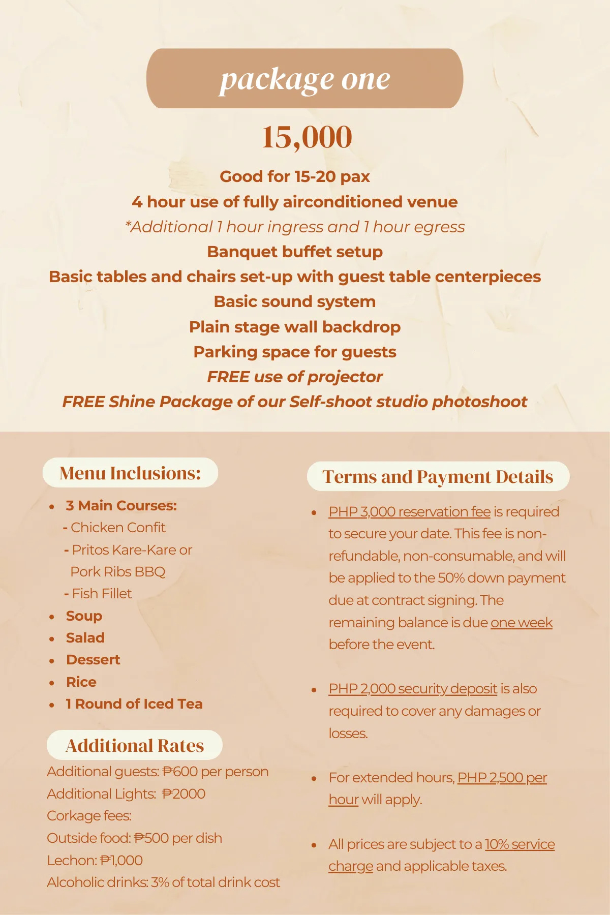 Cosmos Café Studios Menu 5