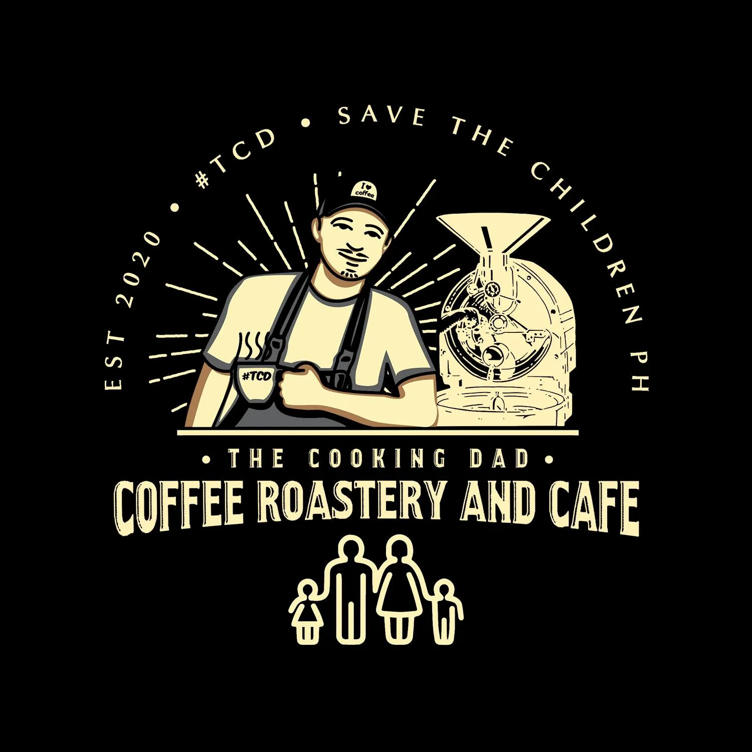 The Cooking Dad Coffee Roastery and Cafe Logo